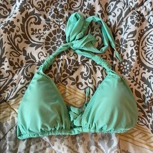 Athleta Light Mint Green Bikini Top Sz M